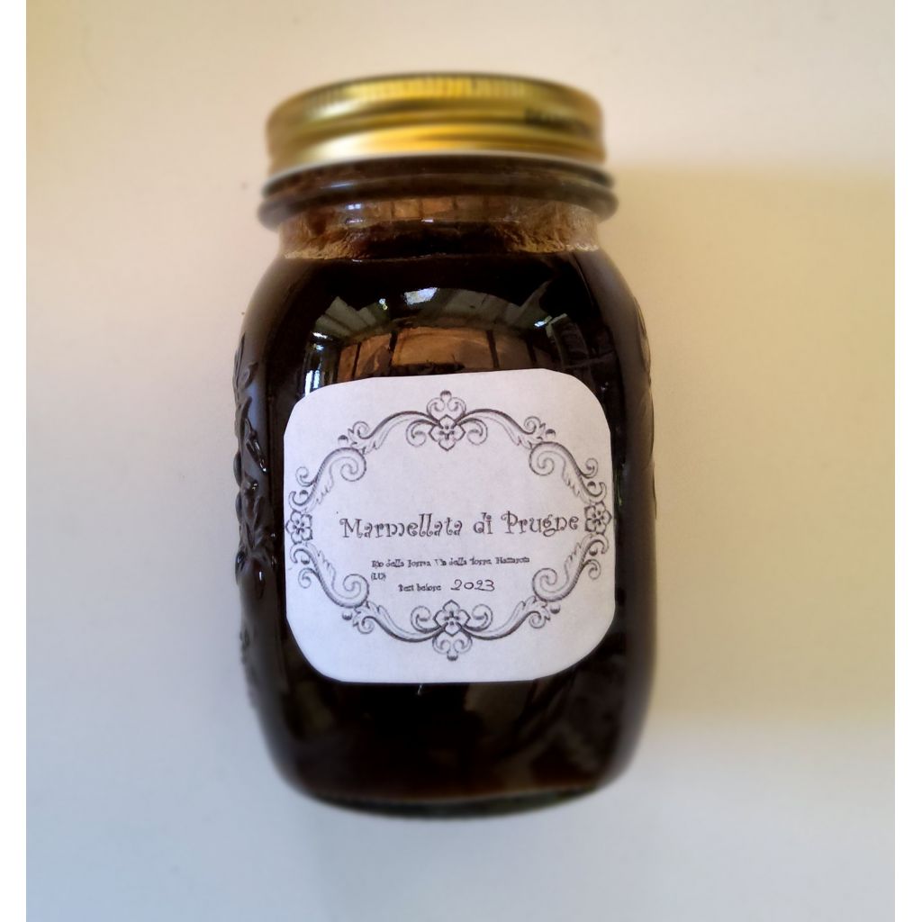 Marmellata di prugne 600gr. ( vaso in cauzione +1,50&euro;)