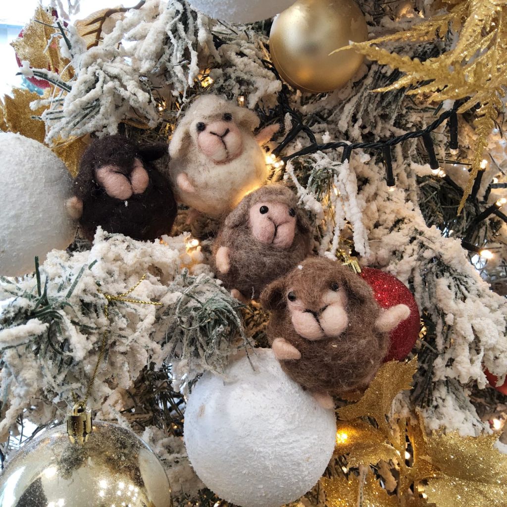 Gregge pecorelle infeltrite ad ago