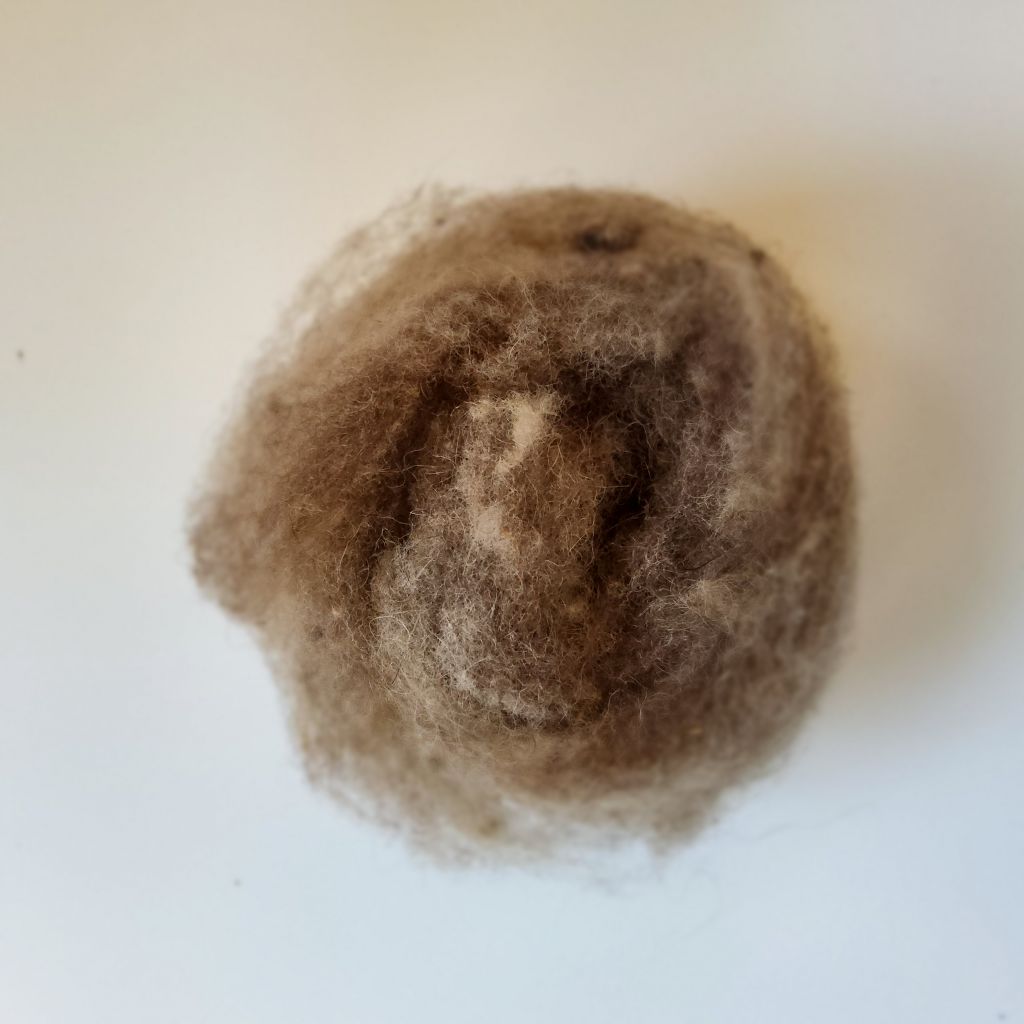 Lana cardata ouessant grigia/screziata