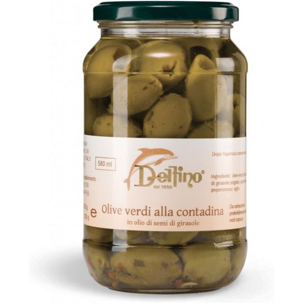 Olive verdi alla contadina sott'olio 580 ml