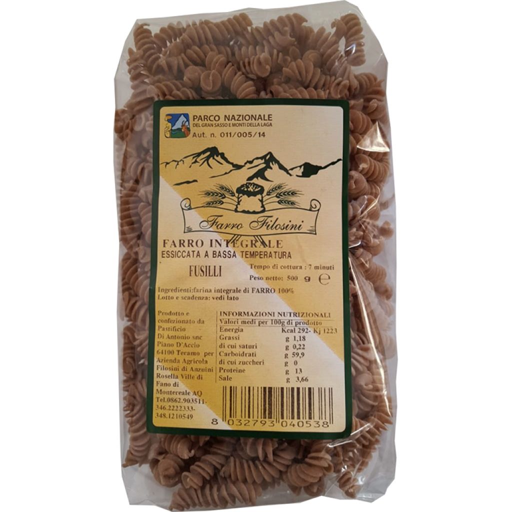 Pasta di farro CAMPANELLE- confezione 500 g Filosini