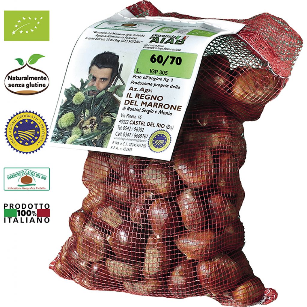 MARRONE DI &ldquo;CASTEL DEL RIO IGP&rdquo; 60/70 (GROSSI) CONFEZIONE 1 Kg
