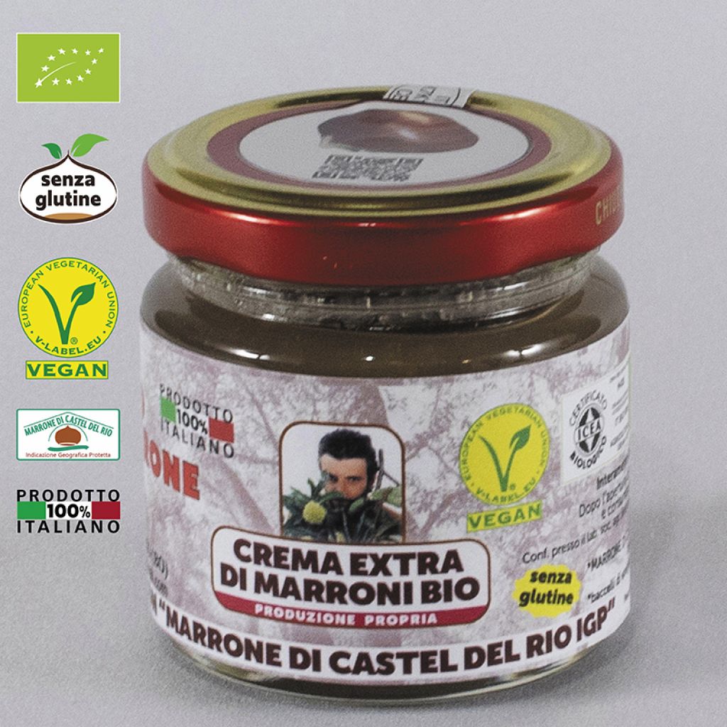 CREMA EXTRA DI MARRONI CON &ldquo;MARRONE DI CASTEL DEL RIO IGP&rdquo; GR. 225