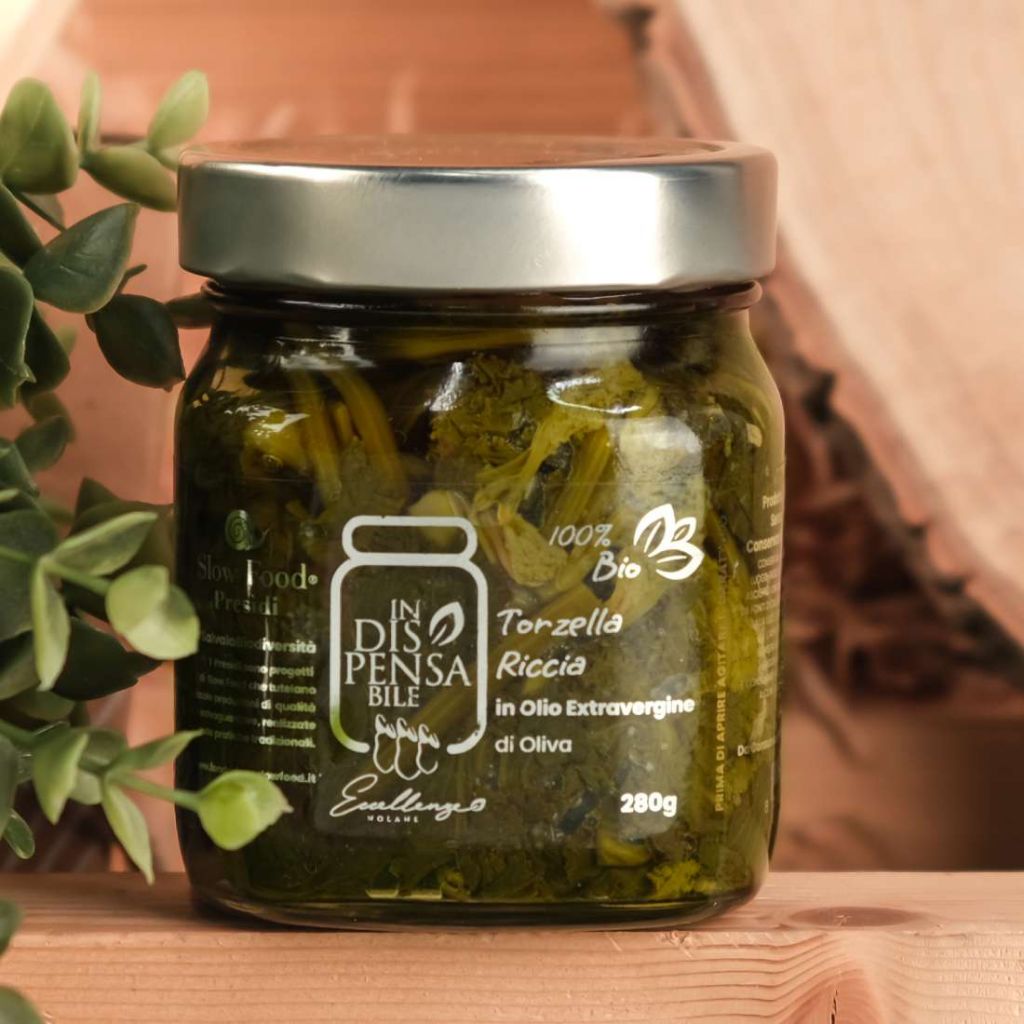 TORZELLA RICCIA IN OLIO EXTRAVERGINE D&rsquo;OLIVA BIO 280G