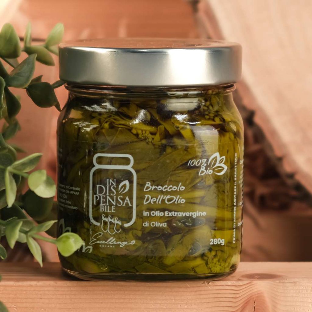 BROCCOLO DELL&rsquo;OLIO BIO IN OLIO EXTRAVERGINE D&rsquo;OLIVA 280G