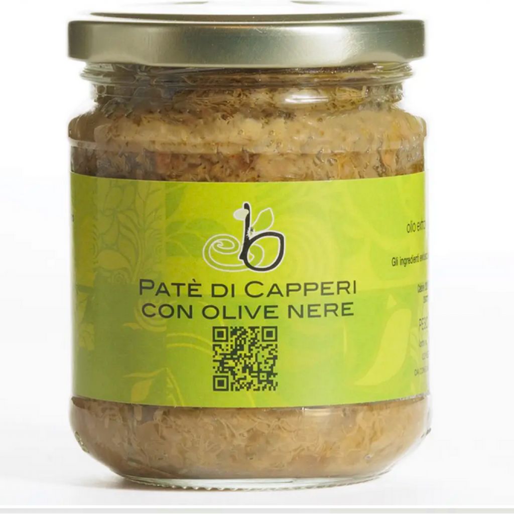 Pat&eacute; di capperi e olive nere 180g