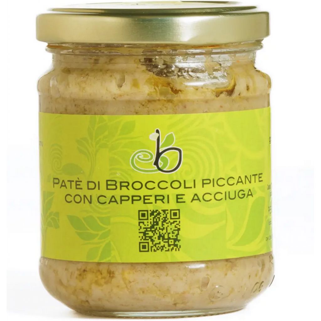 Pat&egrave; di broccoli piccante con capperi e acciuga 180g