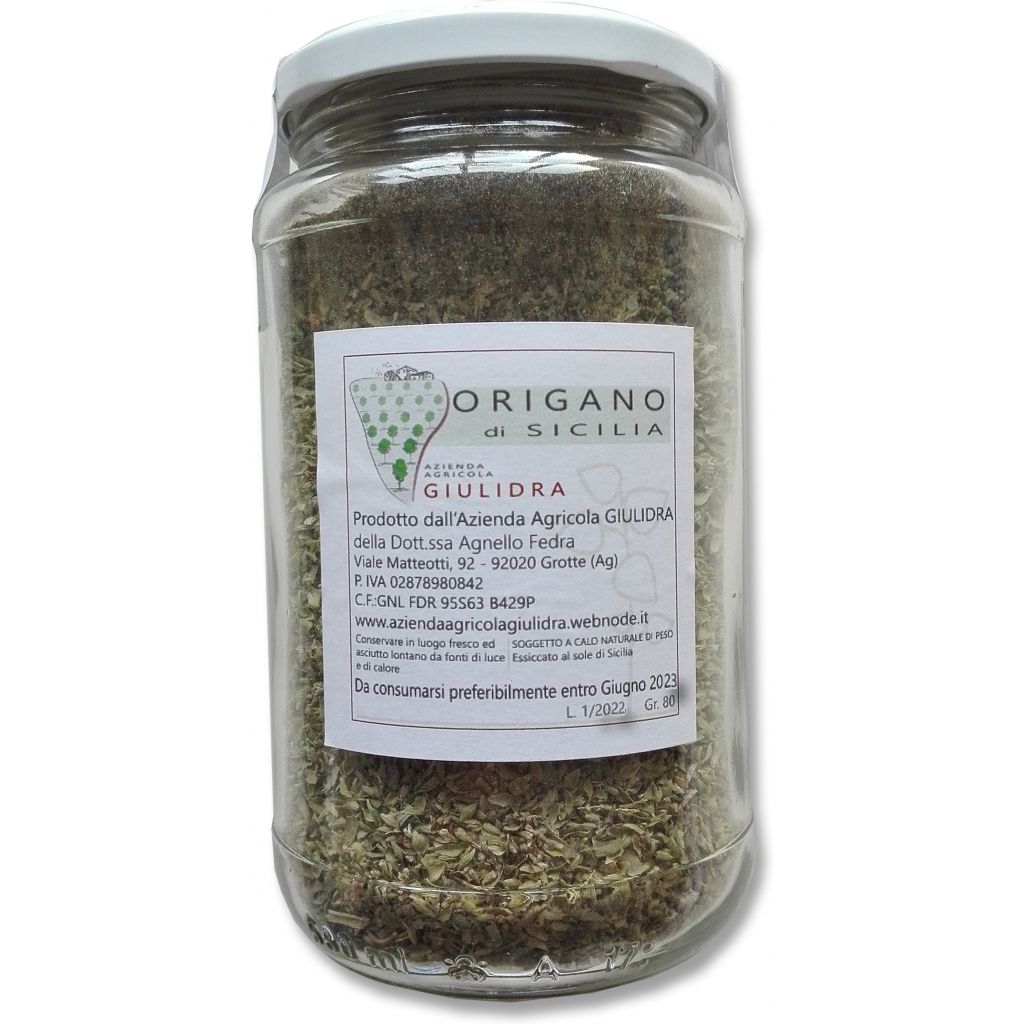 ORIGANO BIO SGRANATO DI SICILIA IN BARATTOLO DI VETRO