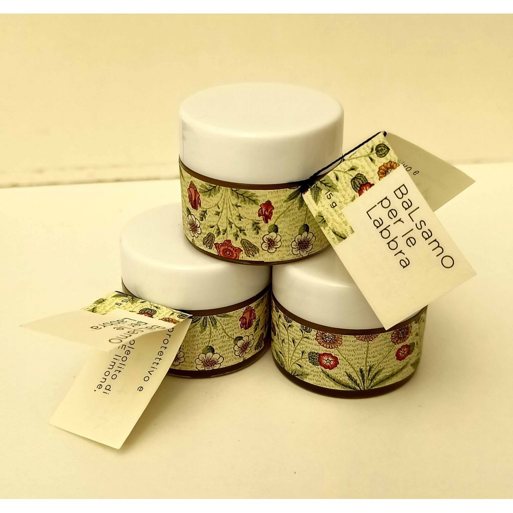 Balsamo per le labbra vasetto vetro da 10g