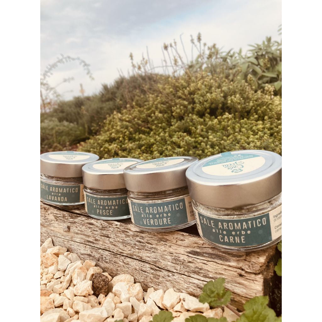 Box Armonia di Sapori (4 tipi di Sale Aromatiche, 2 Miscele di Erbe)