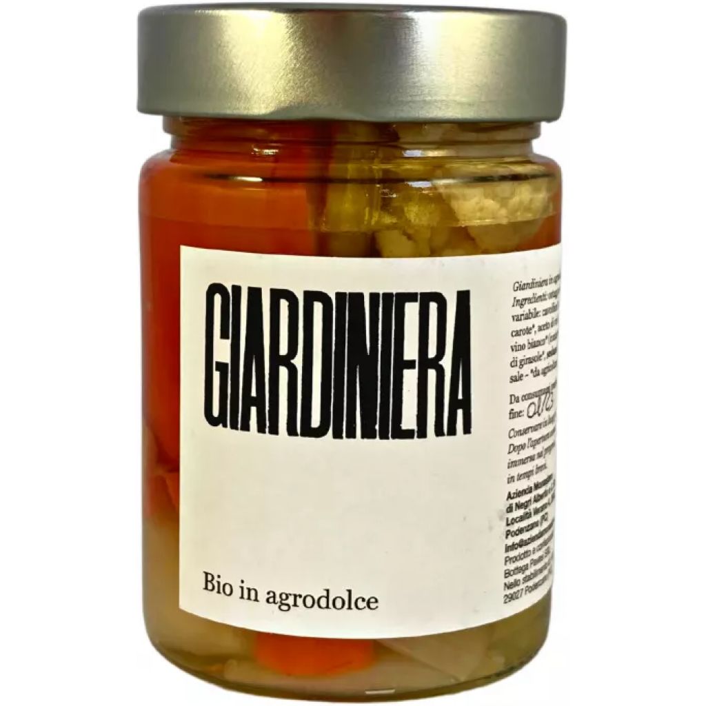GIARDINIERA IN AGRODOLCE BIO IN VASO DA 230 gr