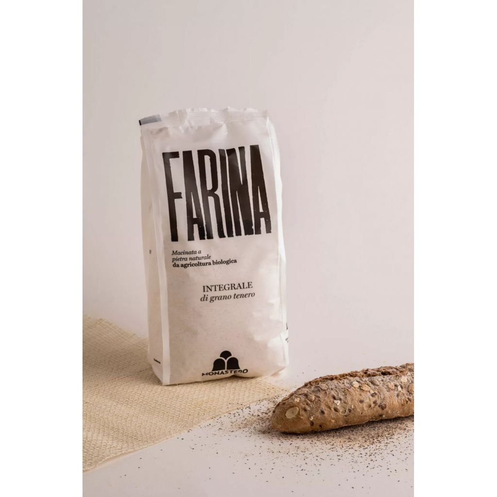 FARINA GRANO TENERO INTEGRALE BIO CONF. DA 1 KG