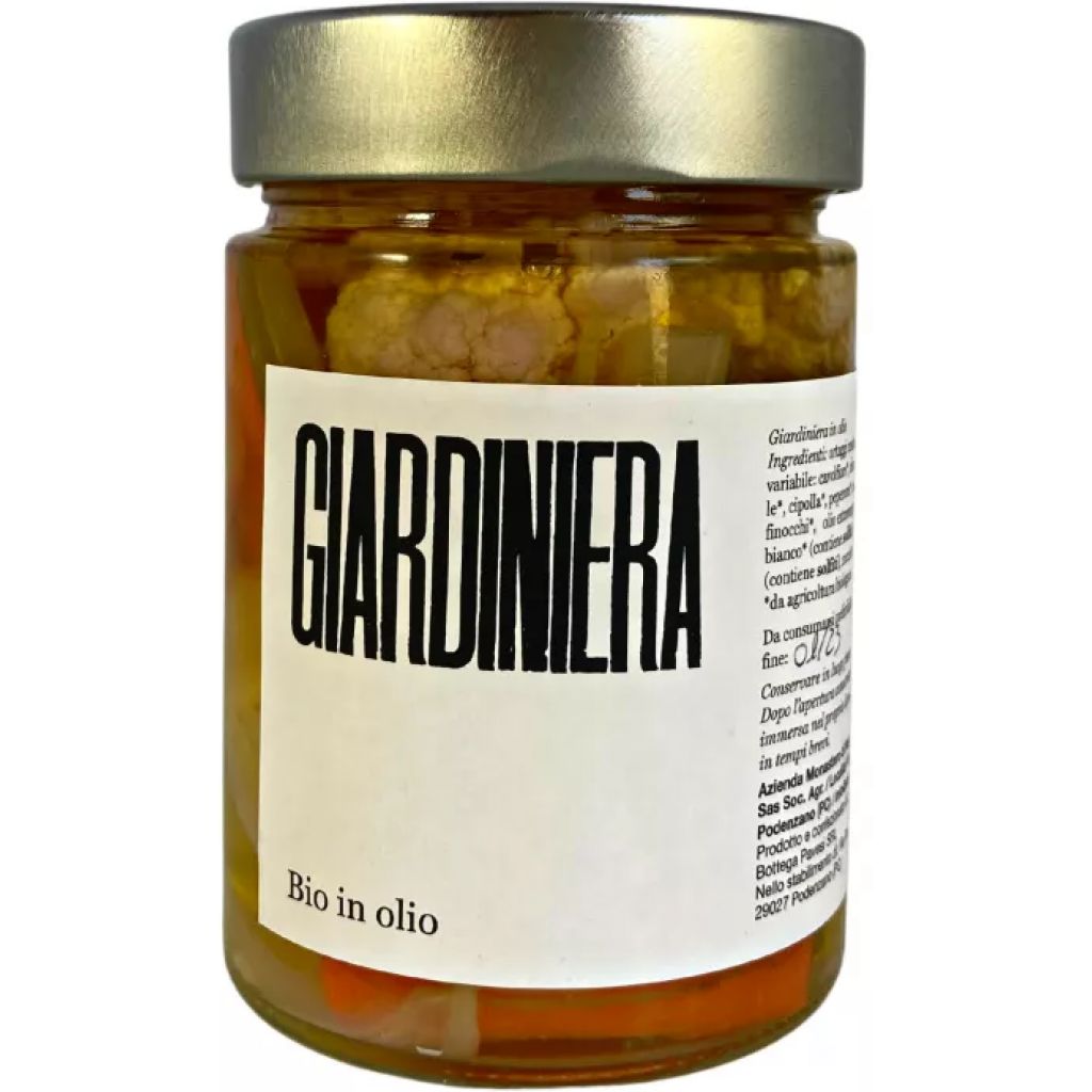 GIARDINIERA IN OLIO BIO IN VASO DA 380 gr