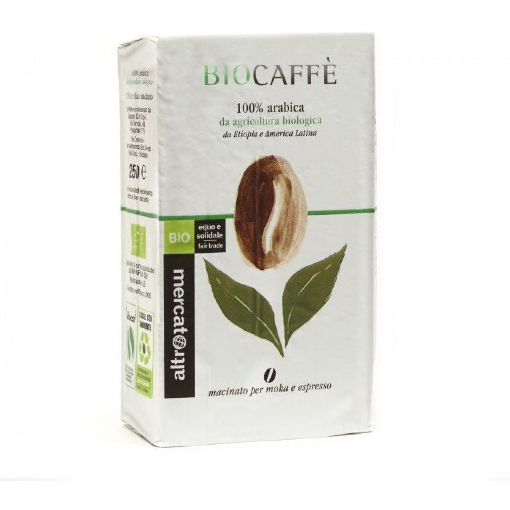 Caff&egrave;_100%_arabica Biocaff&egrave; _ macinato moka _ bio - 250 gr