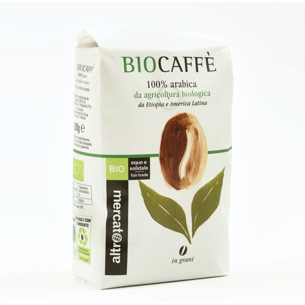 Caff&egrave; 100% arabica Biocaff&egrave; - in grani - bio - 500g