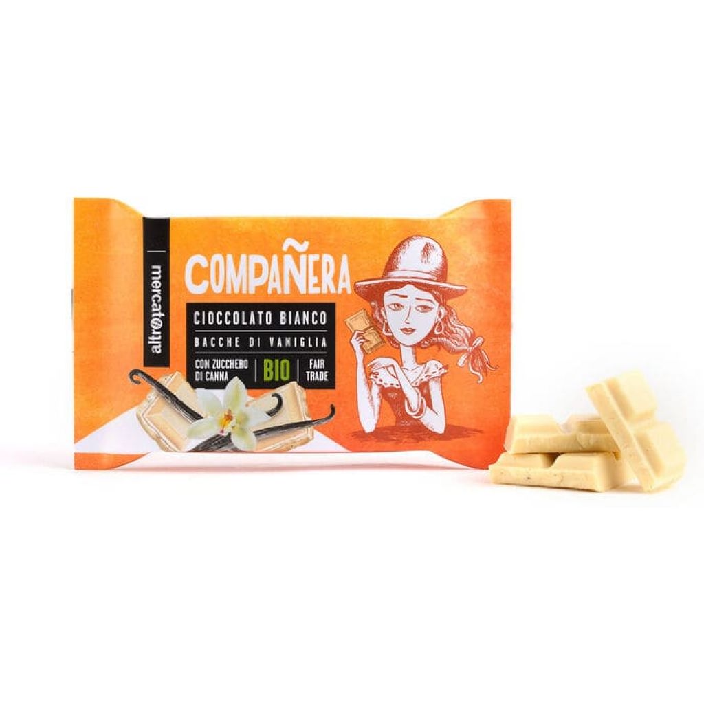 Cioccolato Compa&ntilde;era bianco - bio - 100g