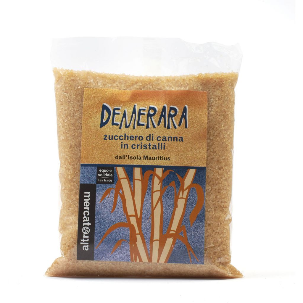 Zucchero grezzo di canna in cristalli Demerara