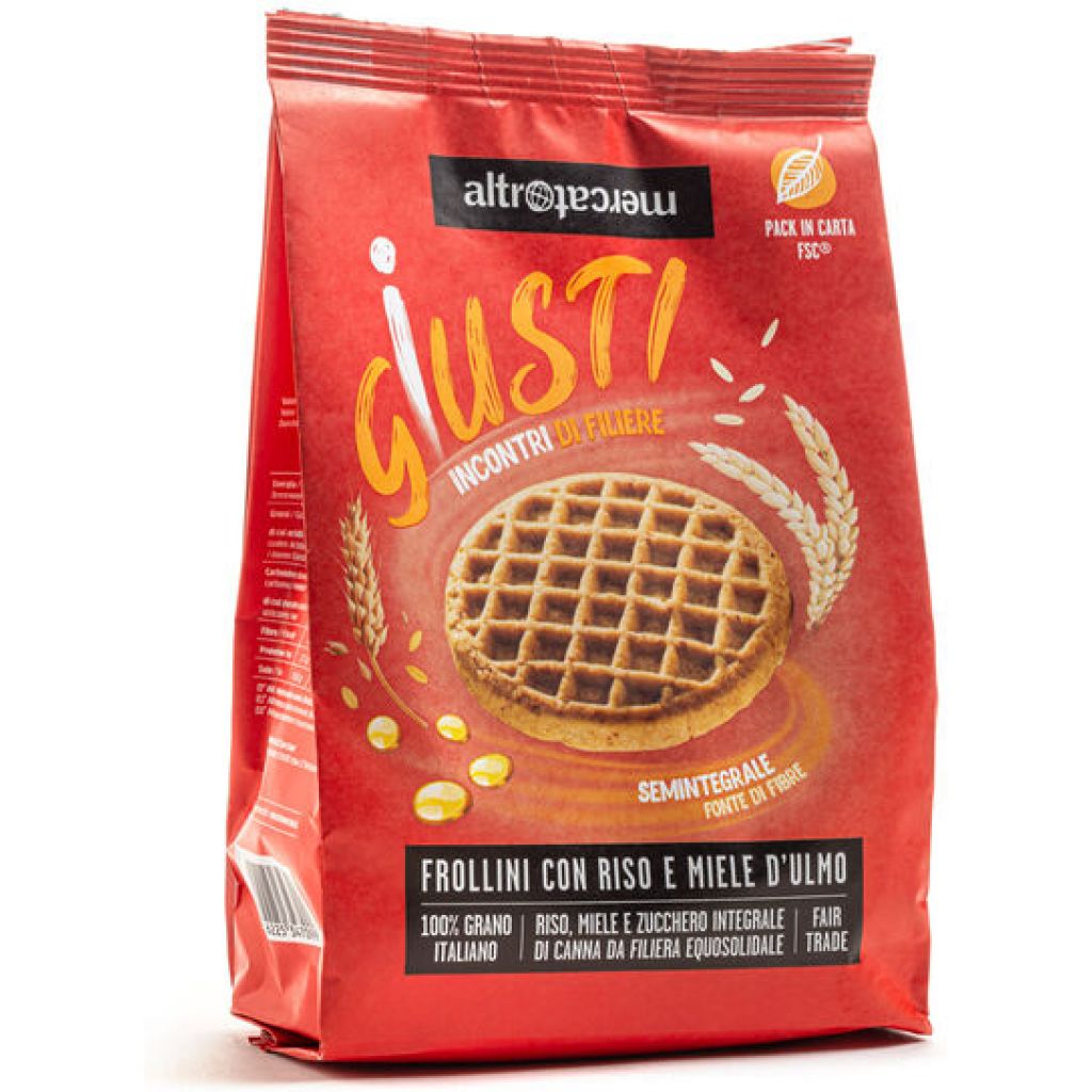 Frollini con grano 100% italiano, riso e miele 300gr