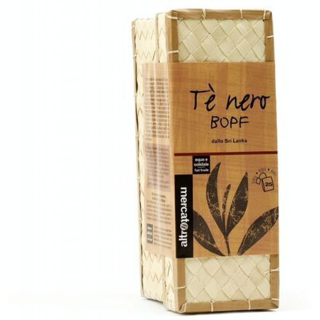 T&egrave; nero, qualit&agrave; BOPF (Broken Orange Pekoe Fannings). 25 filtri 50 gr