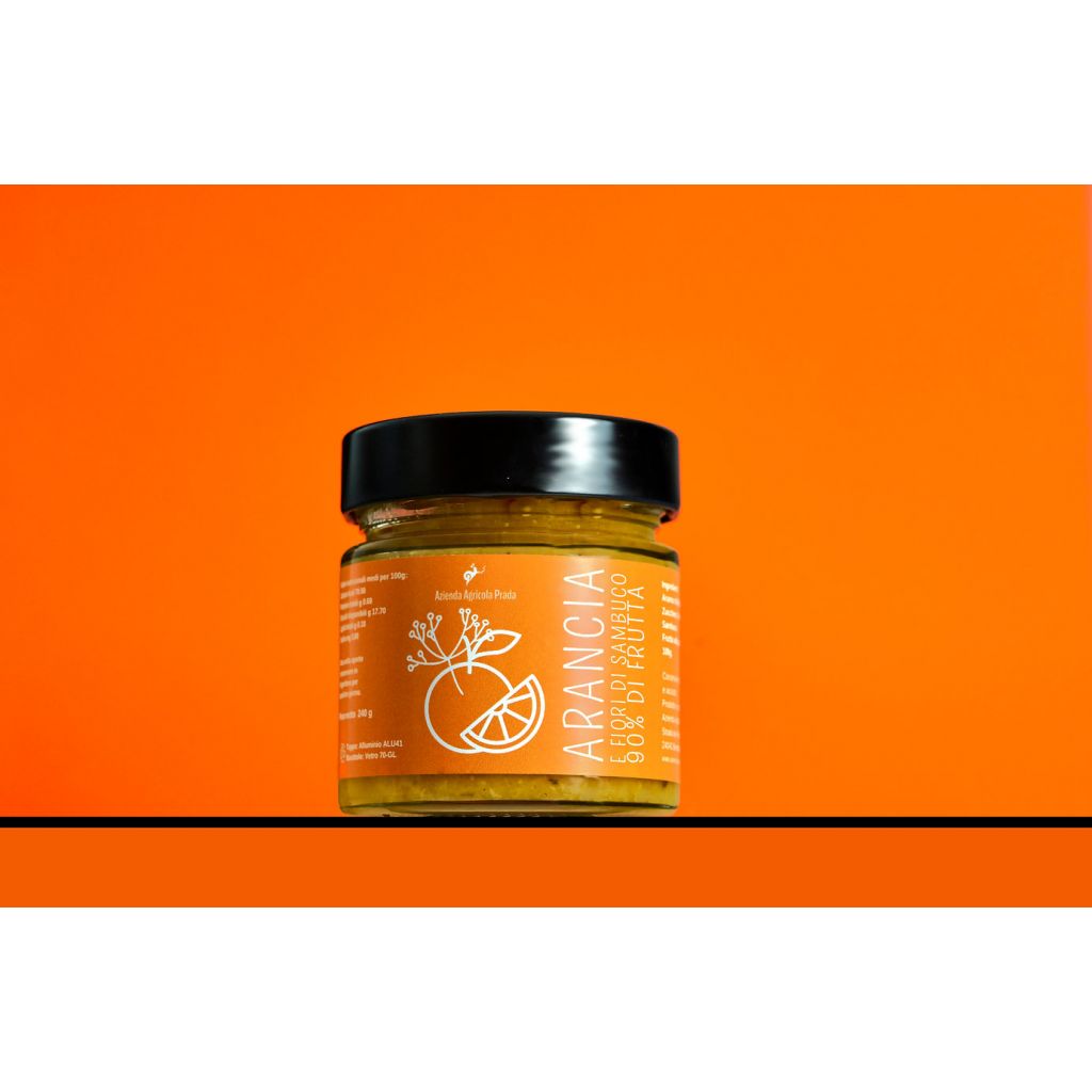 Marmellata Arancia e Fiori di Sambuco 240g