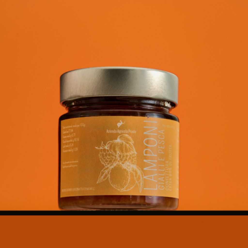 Composta Lamponi Gialli e Pesca 240g