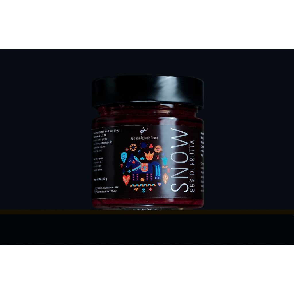 Composta Snow (More, Cioccolato Fondente, Cannella) 240g