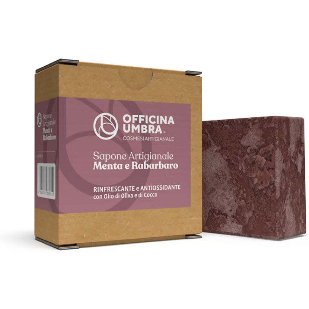 Sapone Artigianale Menta e Rabarbaro Barra da 1 KG