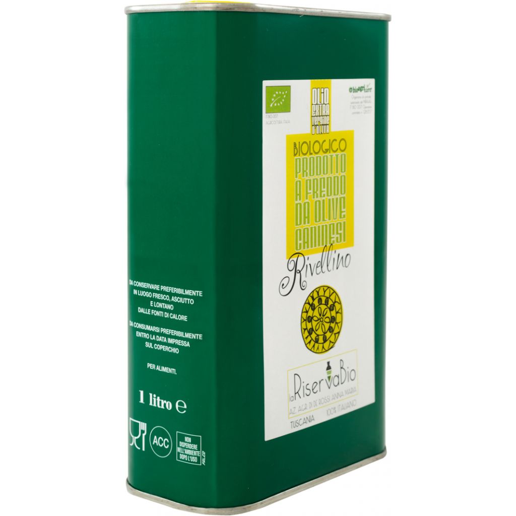 Olio EVO Bio Rivellino lattina 1 lt