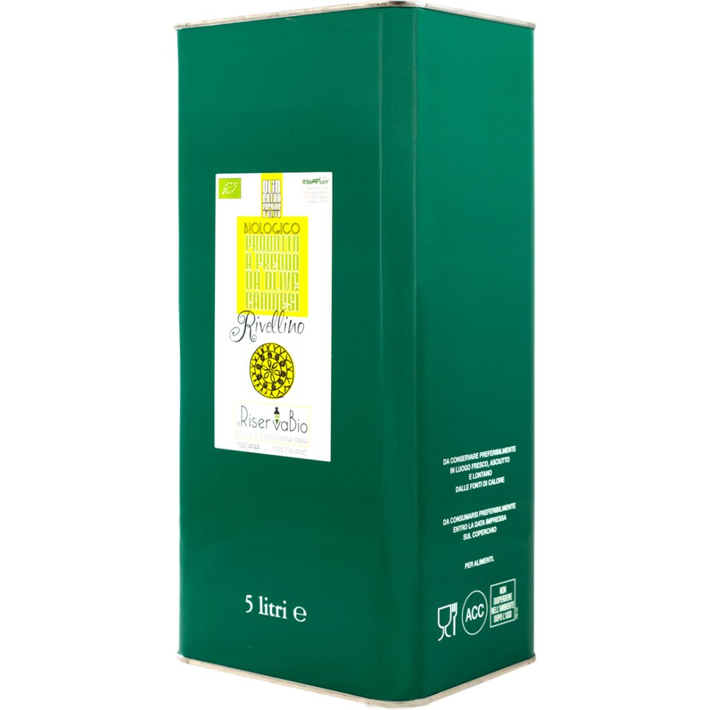 Olio EVO Bio Rivellino lattina 5 lt