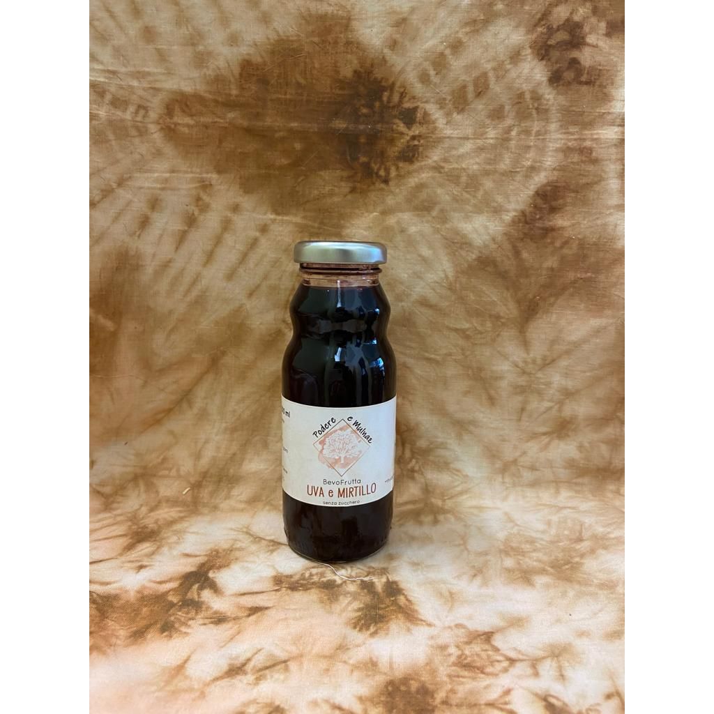 Succo di frutta Uva e Mirtillo senza zucchero - 200 ml