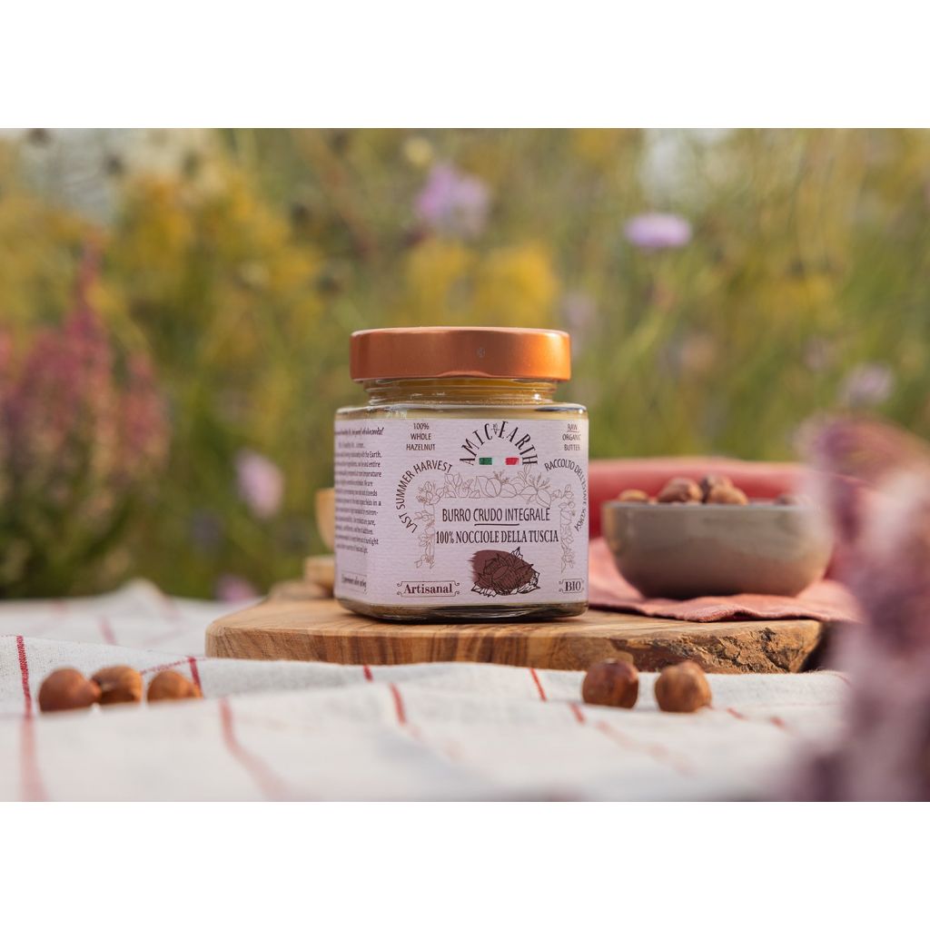 Burro Puro di Nocciole Integrale Biologiche Crude Italiane 200g