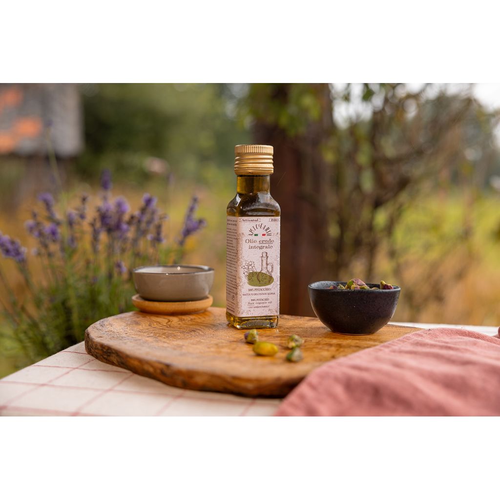 Olio alimentare Puro di Pistacchi Biologici Crudi 100ml