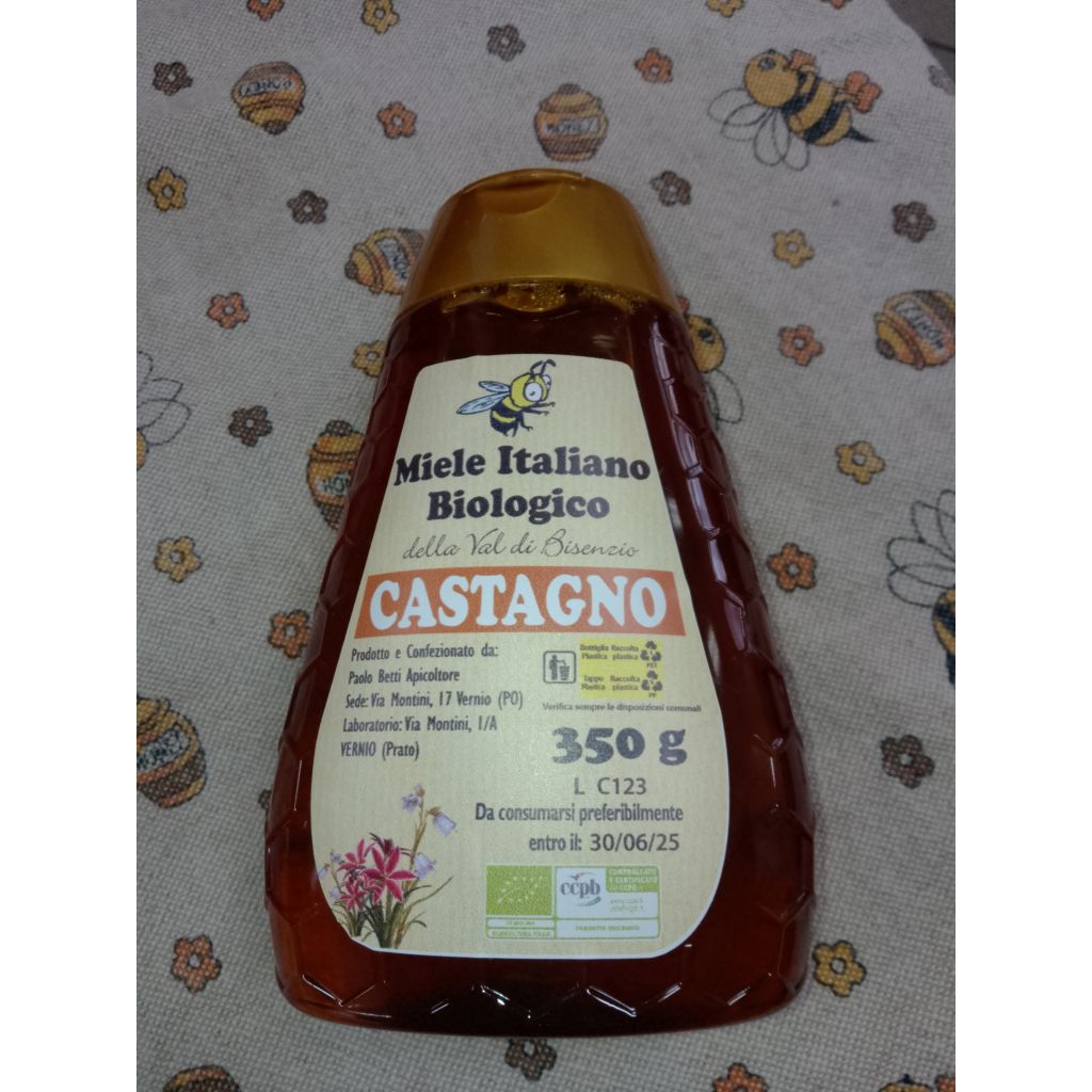 Sqeezer miele biologico di castagno 350g