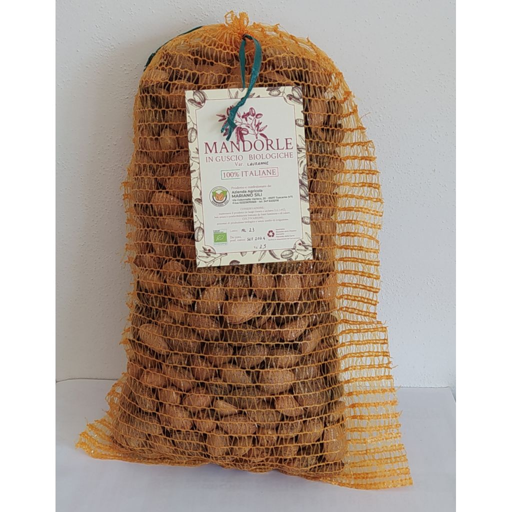 Mandorle in guscio Bio var. Lauranne - kg 2,5