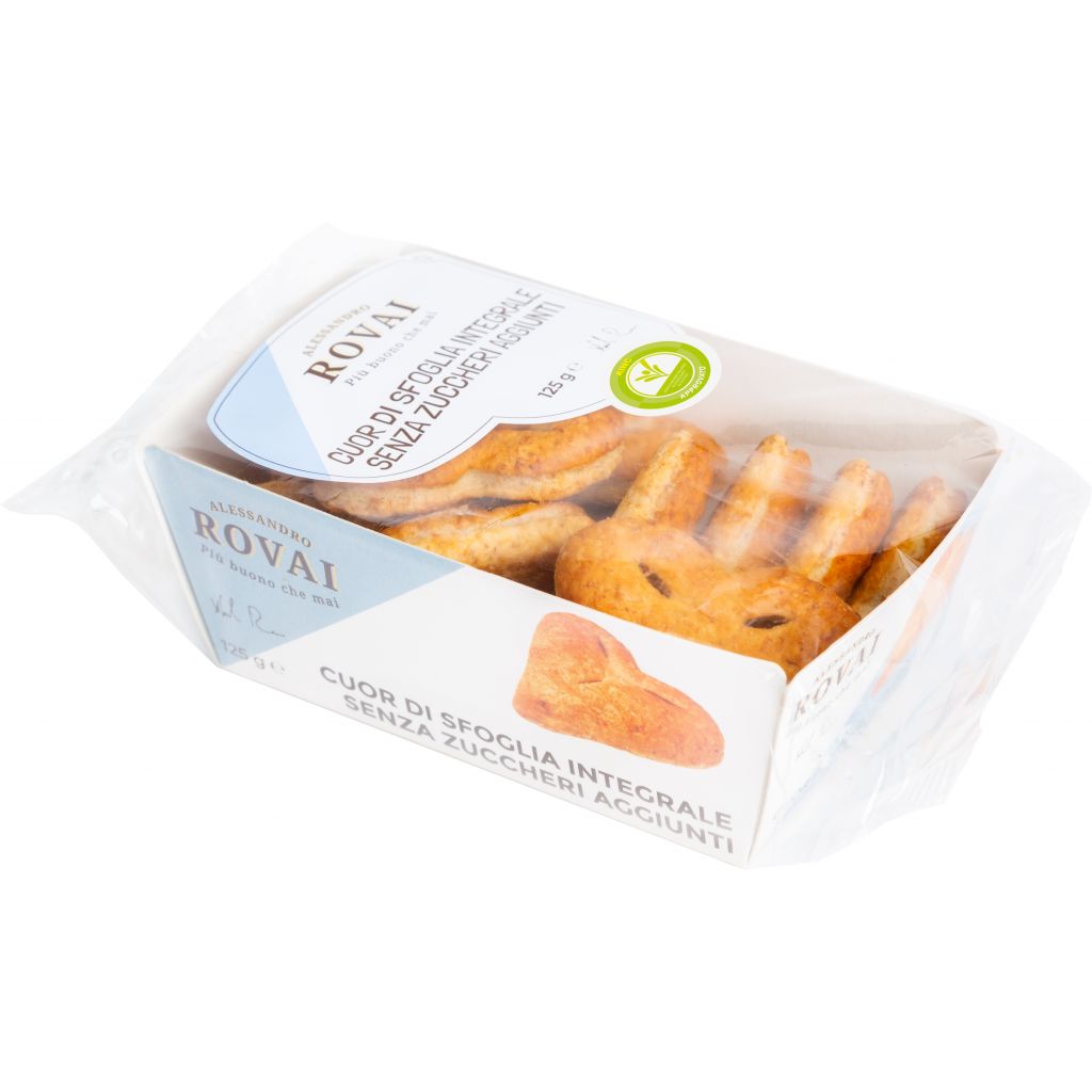 Cuor di sfoglia Integrale senza zuccheri aggiunti gr. 125