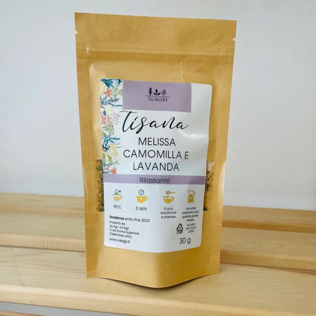 Tisana Melissa, Camomilla e Lavanda 30 g