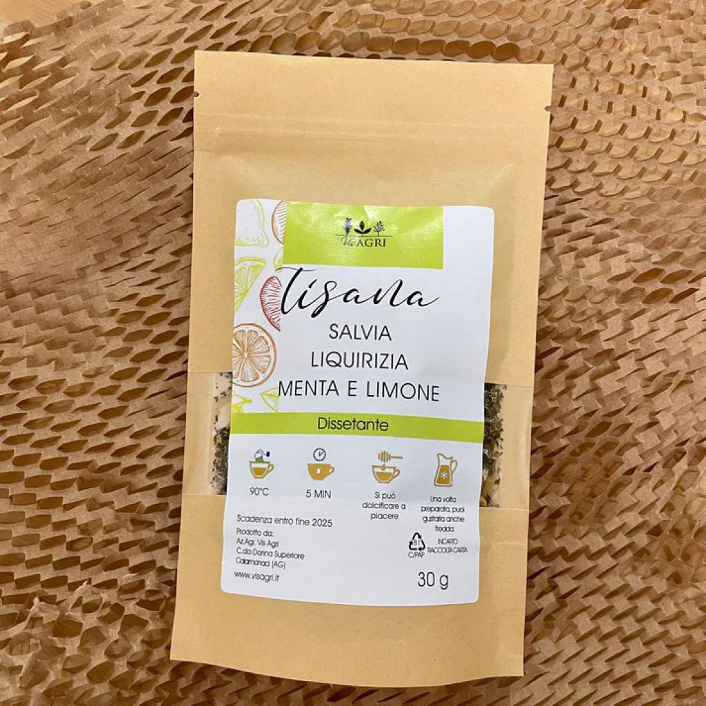 Tisane salvia, liquirizia, menta e limone 30 g