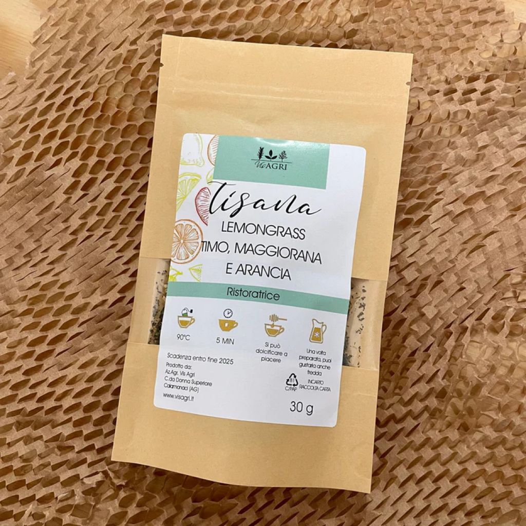 Tisana Lemongrass, Timo, Maggiorana e Arancia 30 g