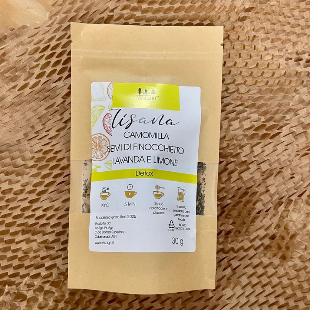 Tisana Camomilla, Semi di Finocchietto, Lavanda e Limone 30 g