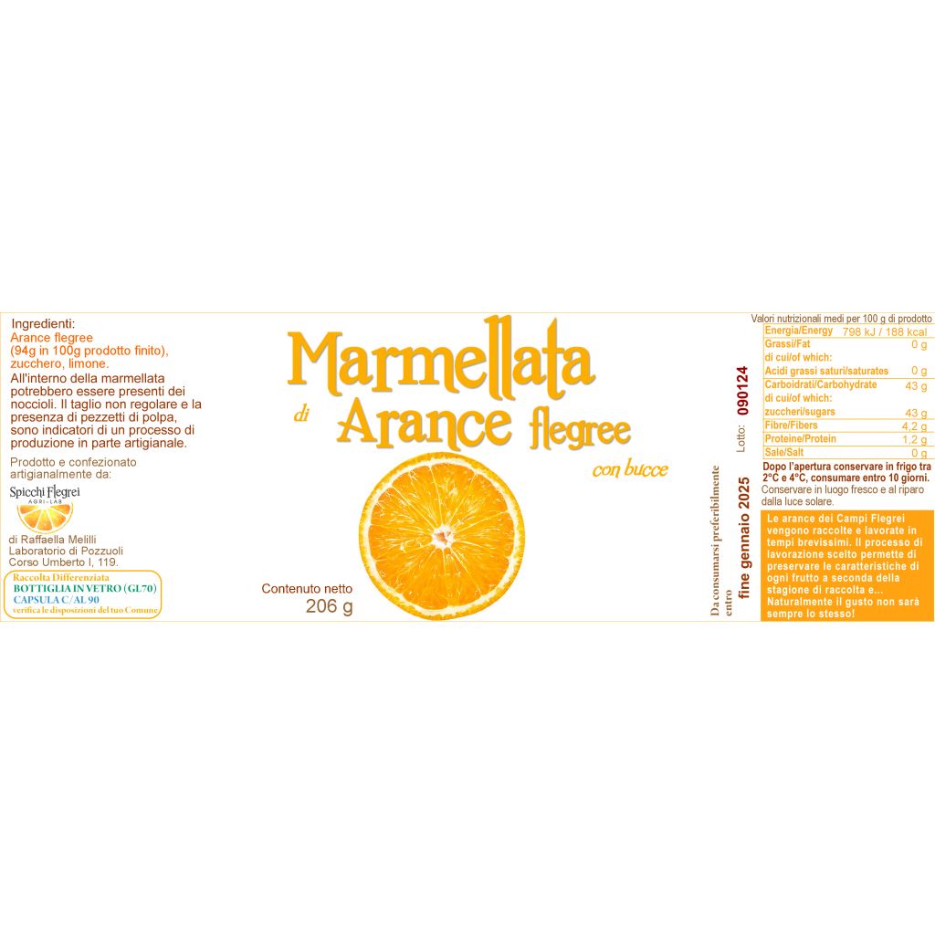 Marmellata di arance flegree