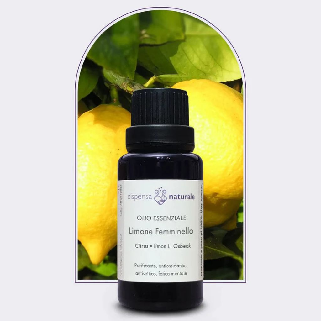 Olio Essenziale di Limone Femminello Siciliano, senza pesticidi -50 ml