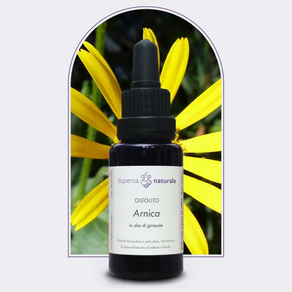 Oleolito di Arnica artigianale italiana, senza pesticidi - 100 ml