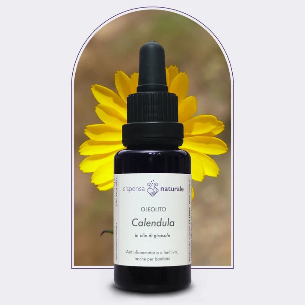 Oleolito di Calendula artigianale italiana, senza pesticidi - 100 ml