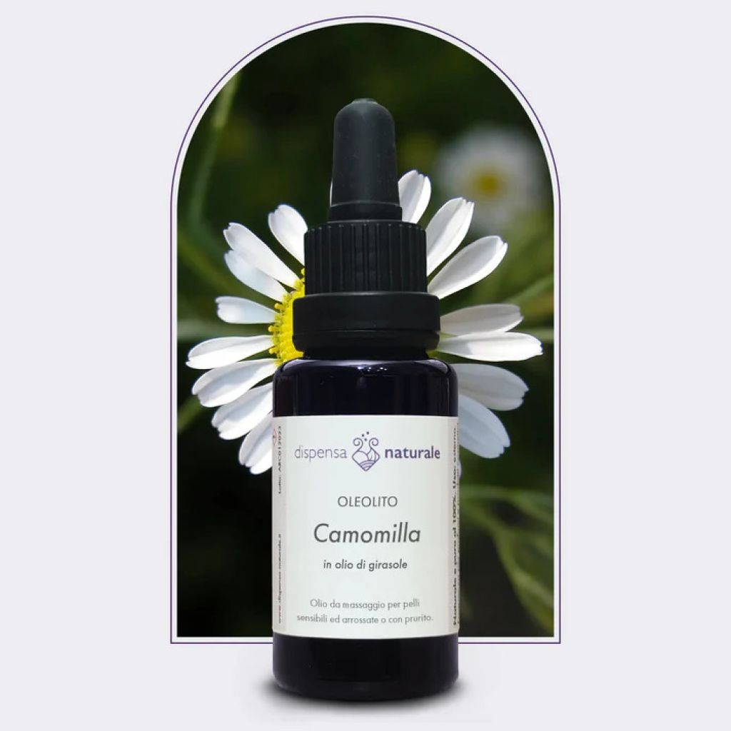 Oleolito di Camomilla artigianale italiana, senza pesticidi - 10 ml