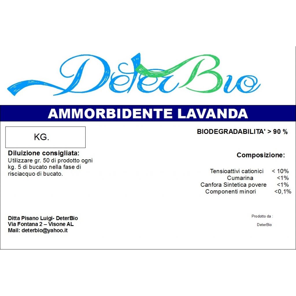 Ammorbidente bucato Lavanda-cotone kg. 25