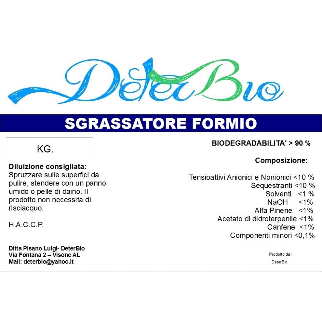 SGRASSATORE EXTRA FORMIO LT.25