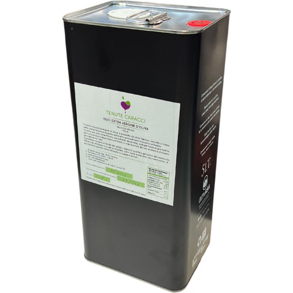Olio EVO in latta Nocellara del Bel&igrave;ce