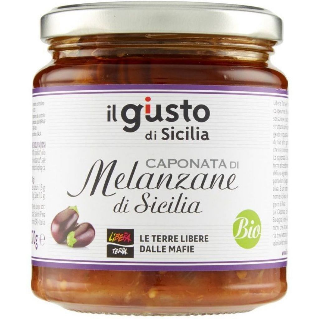 Organic aubergine caponata - 270 g