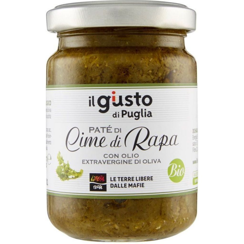 Pat&egrave; di Cime di Rapa biologico - 130 g