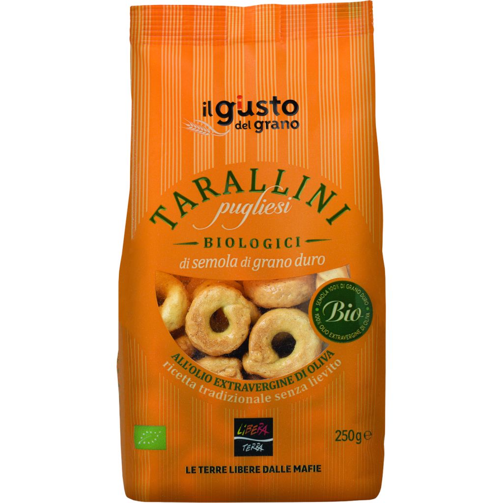 Tarallini pugliesi biologici di grano duro